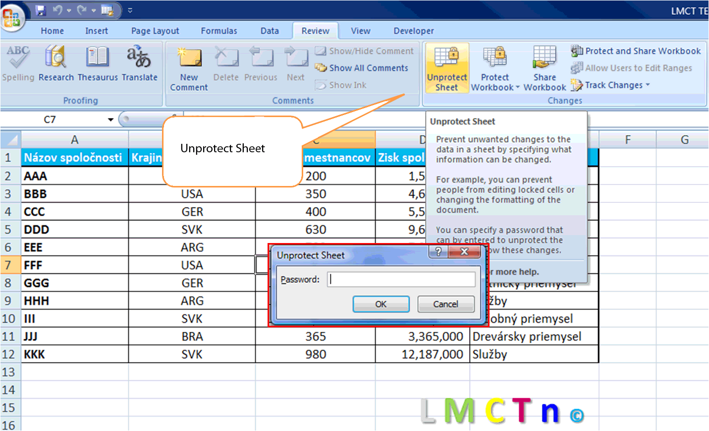 how to unlock a locked excel file